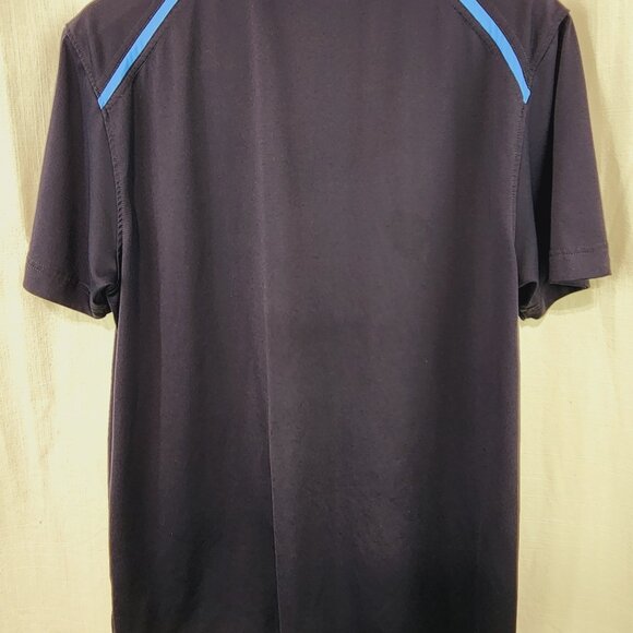 IJP Designs navy with royal blue piping short sleeve polo shirt, size Large - Picture 6 of 6